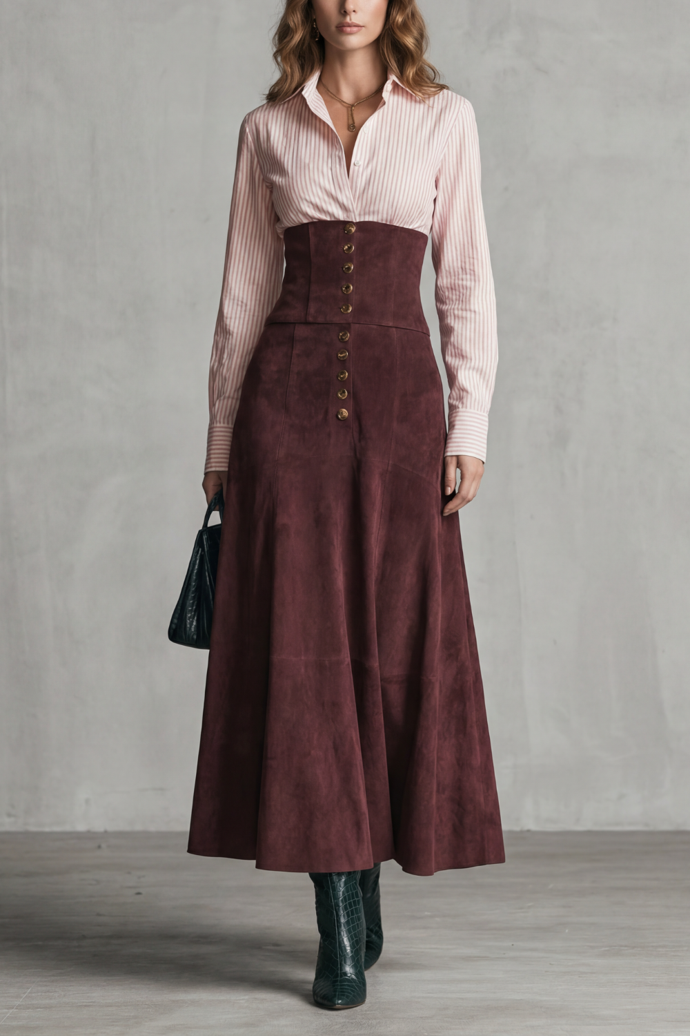 Avelinne – Corset waist silhouette – Maxi dress