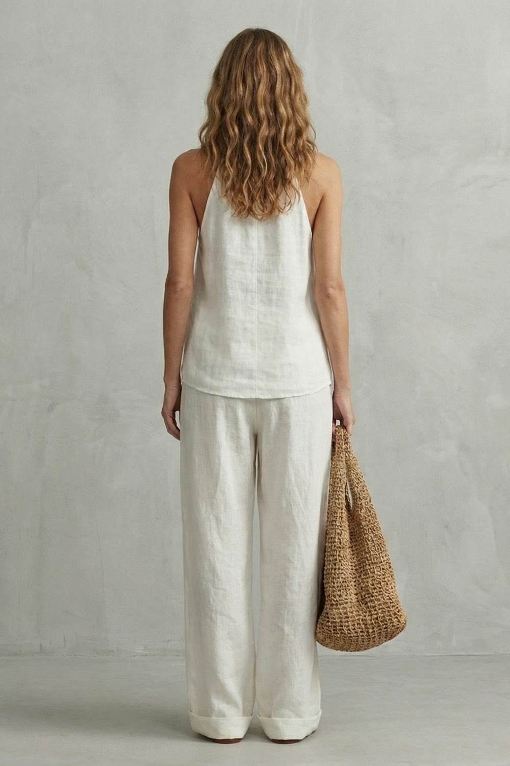 Alvéra – Relaxed linen allure – Top and trouser set