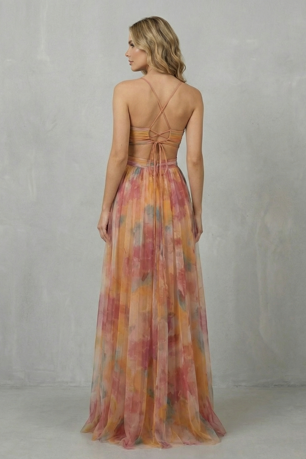 Aurellia – Watercolour romance – Sleeveless maxi dress