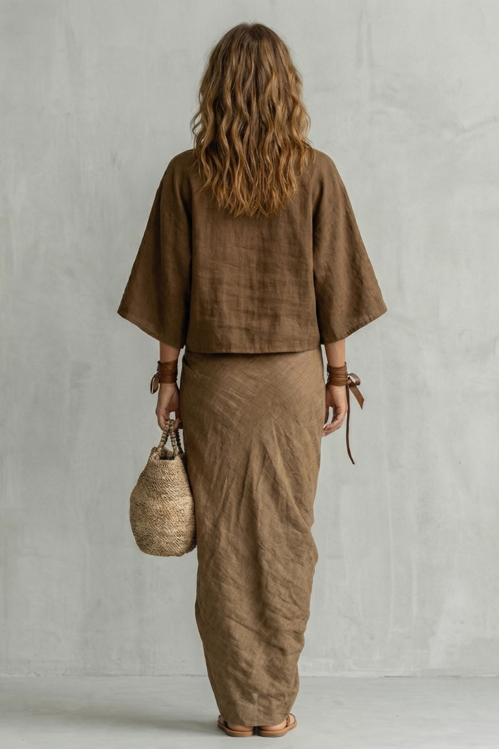 Brunelle – Relaxed draped batwing – Two piece set