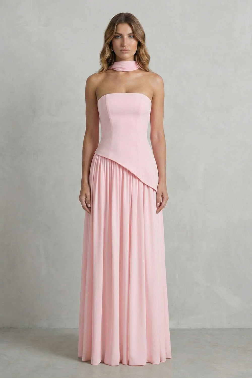 sculpted maxi dress Biarritz Sculpted Shoulder Maxi Dress Cayenne / L