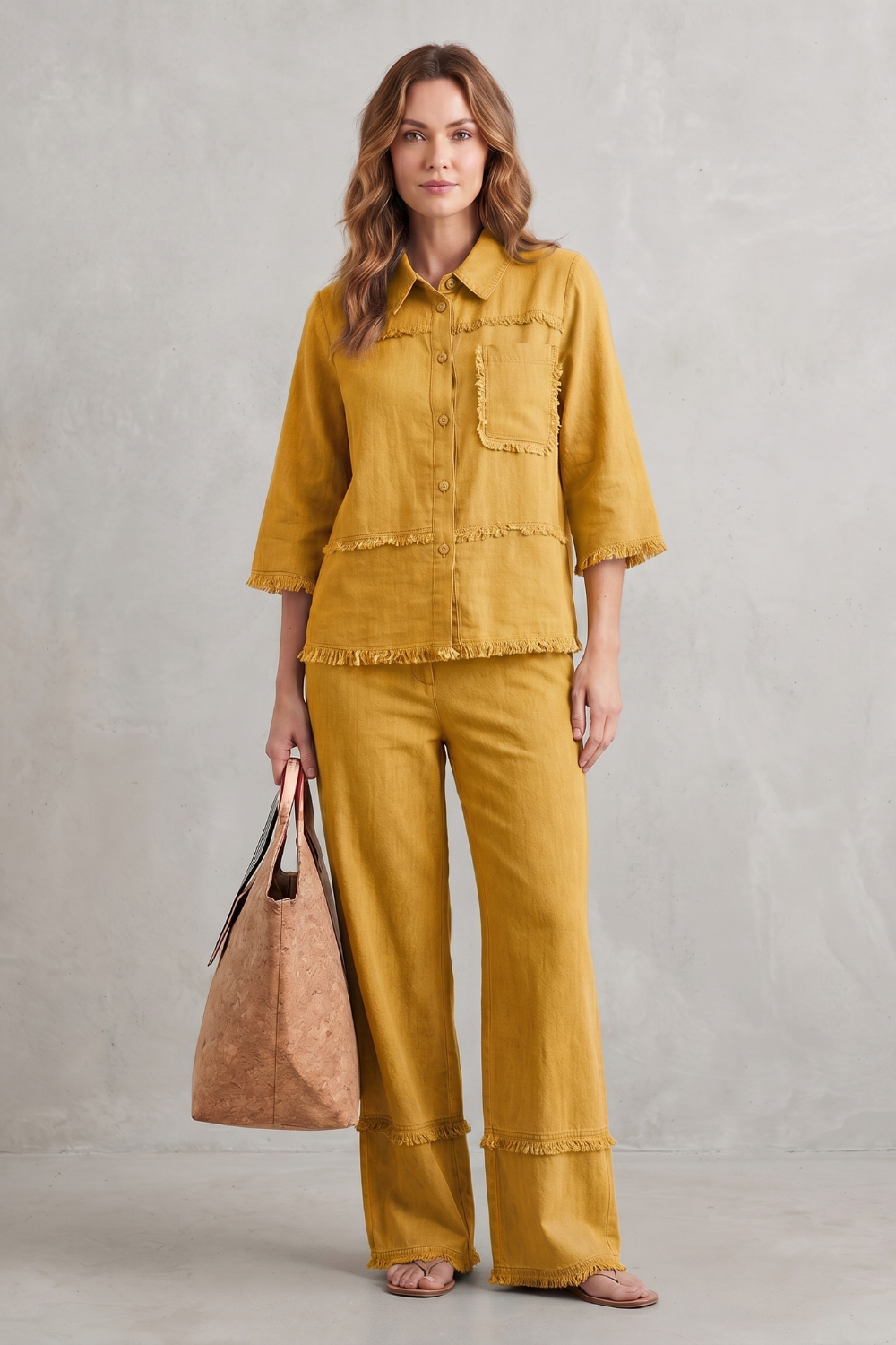 Celestine – Relaxed linen-inspired style – Trouser set