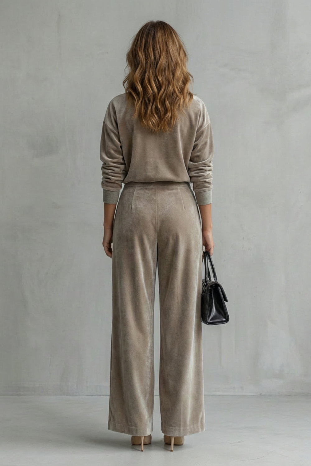 Élianne – Luxe Velour Elegance – Two-Piece Lounge Set