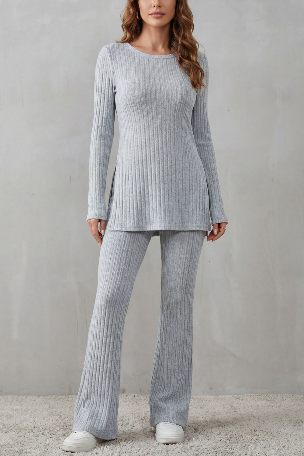 Elisianne – Ribbed elegance – Knit lounge set