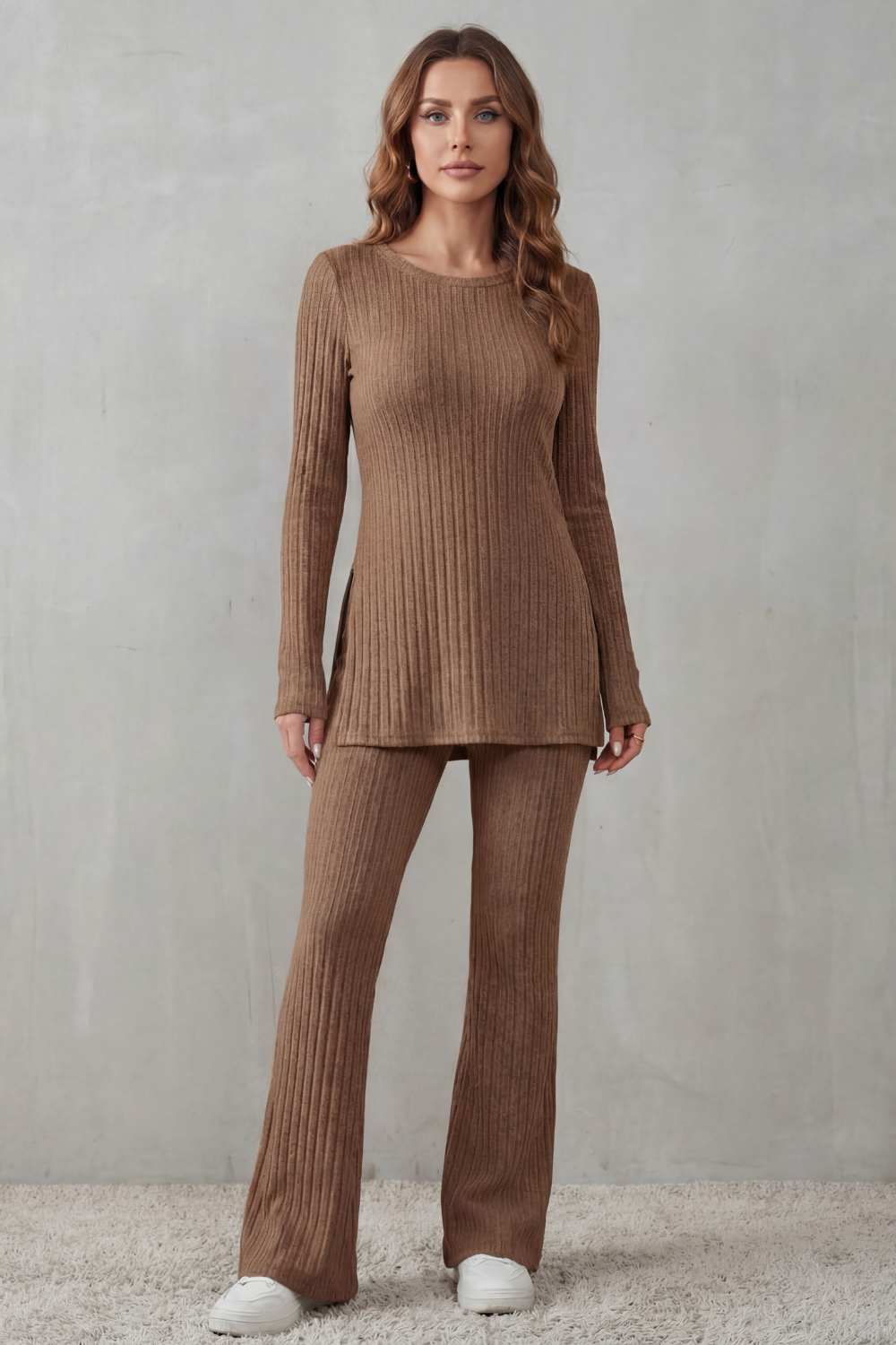 Elisianne – Ribbed elegance – Knit lounge set