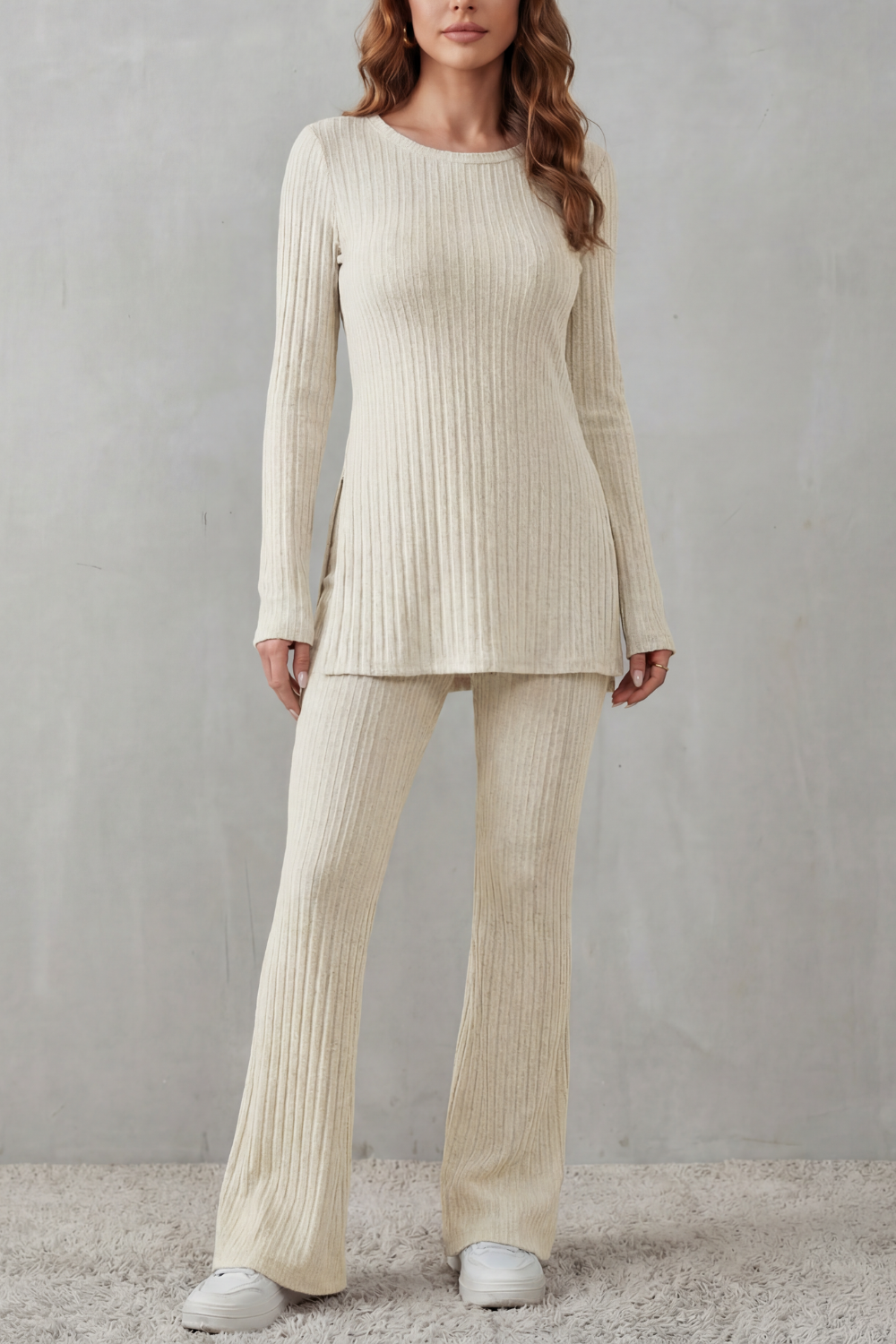 Elisianne – Ribbed elegance – Knit lounge set