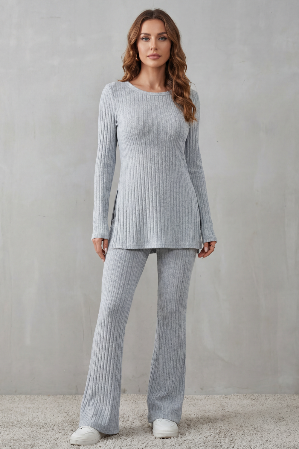 Elisianne – Ribbed elegance – Knit lounge set