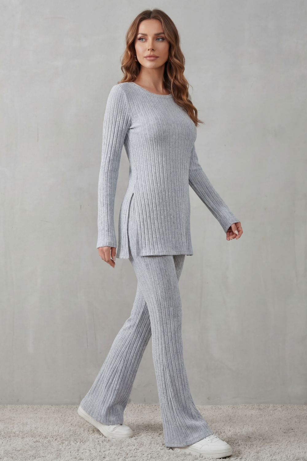 Elisianne – Ribbed elegance – Knit lounge set