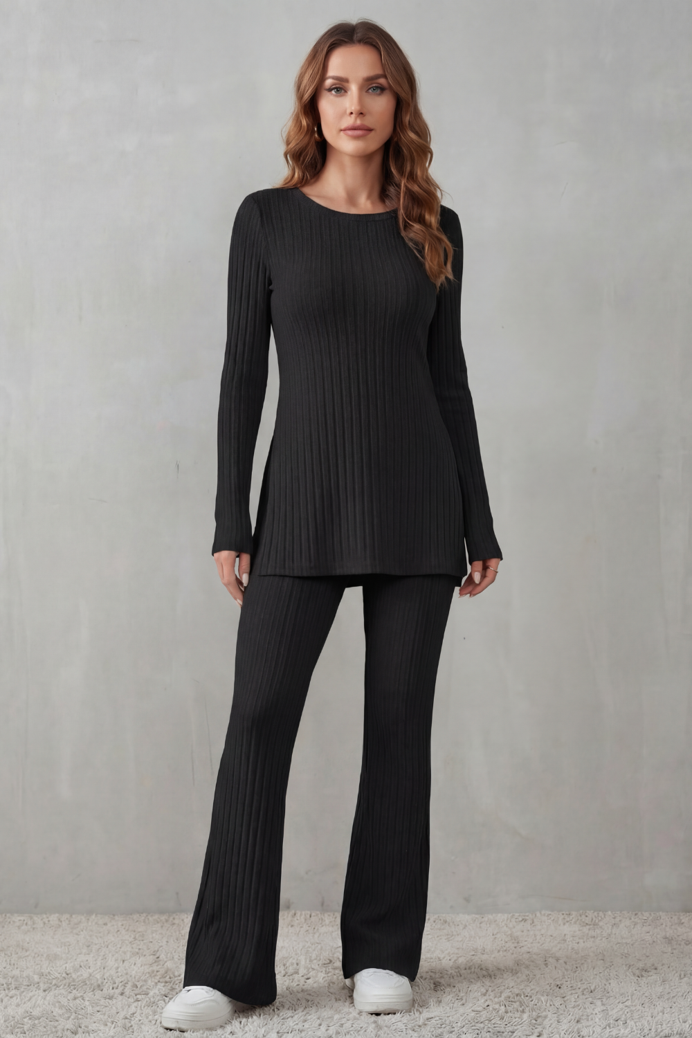 Elisianne – Ribbed elegance – Knit lounge set