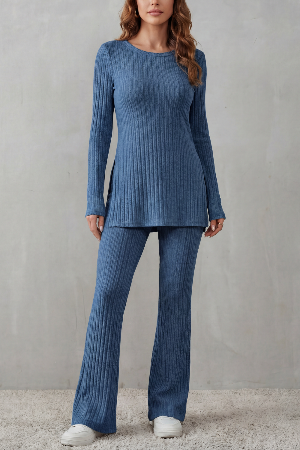 Elisianne – Ribbed elegance – Knit lounge set