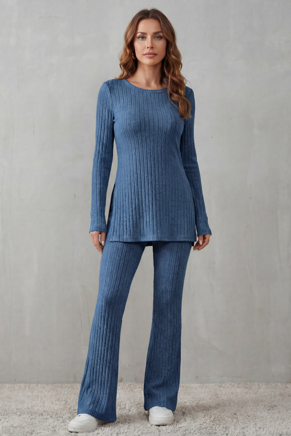 Elisianne – Ribbed elegance – Knit lounge set