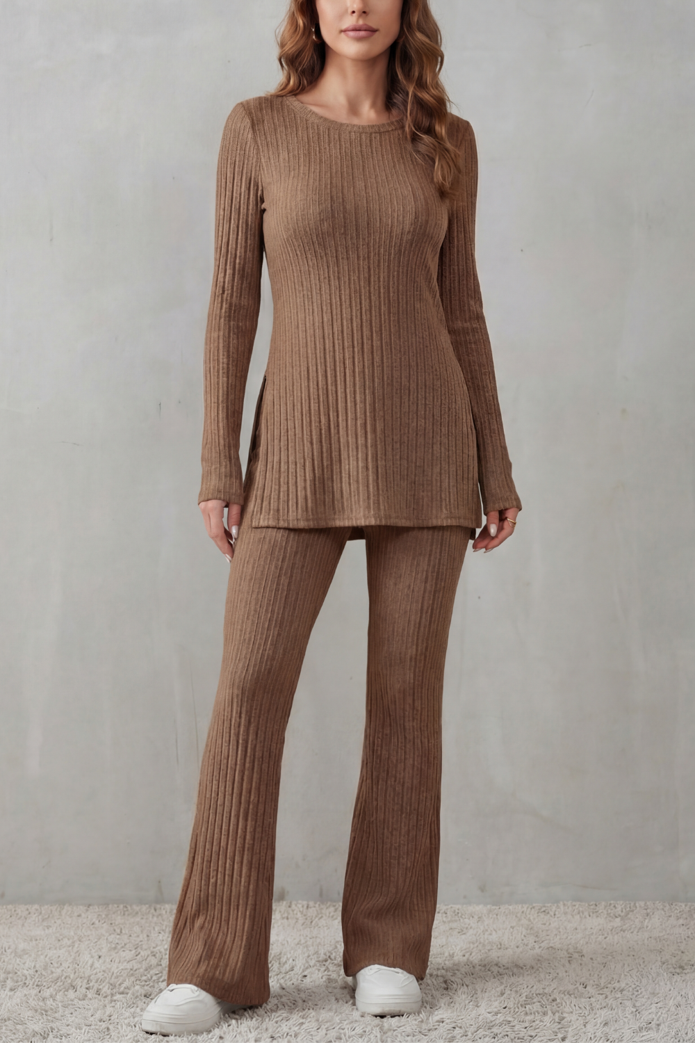 Elisianne – Ribbed elegance – Knit lounge set
