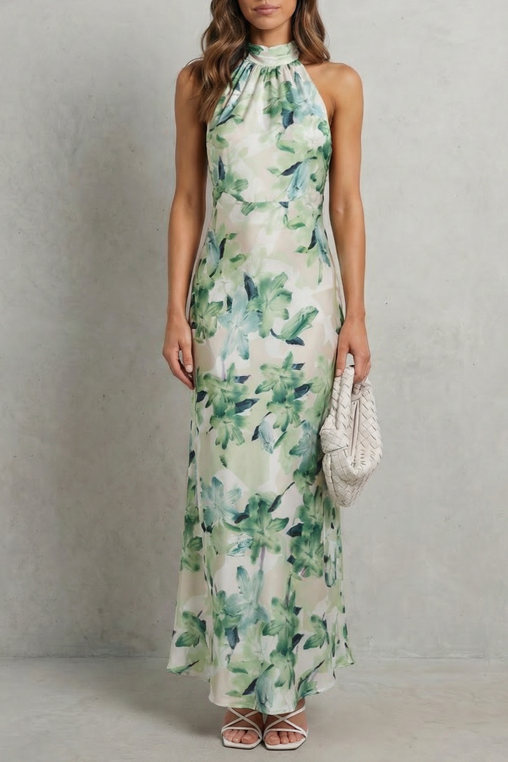 Emberelle – Floral halter elegance – Maxi dress