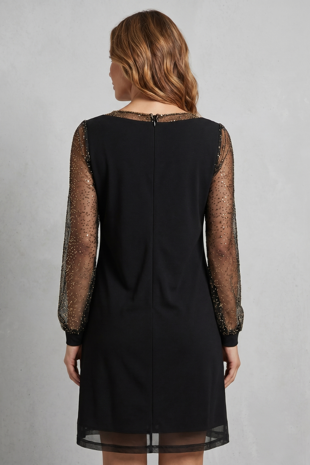 Étoilenne – Sheer sparkle sleeves – Mini dress