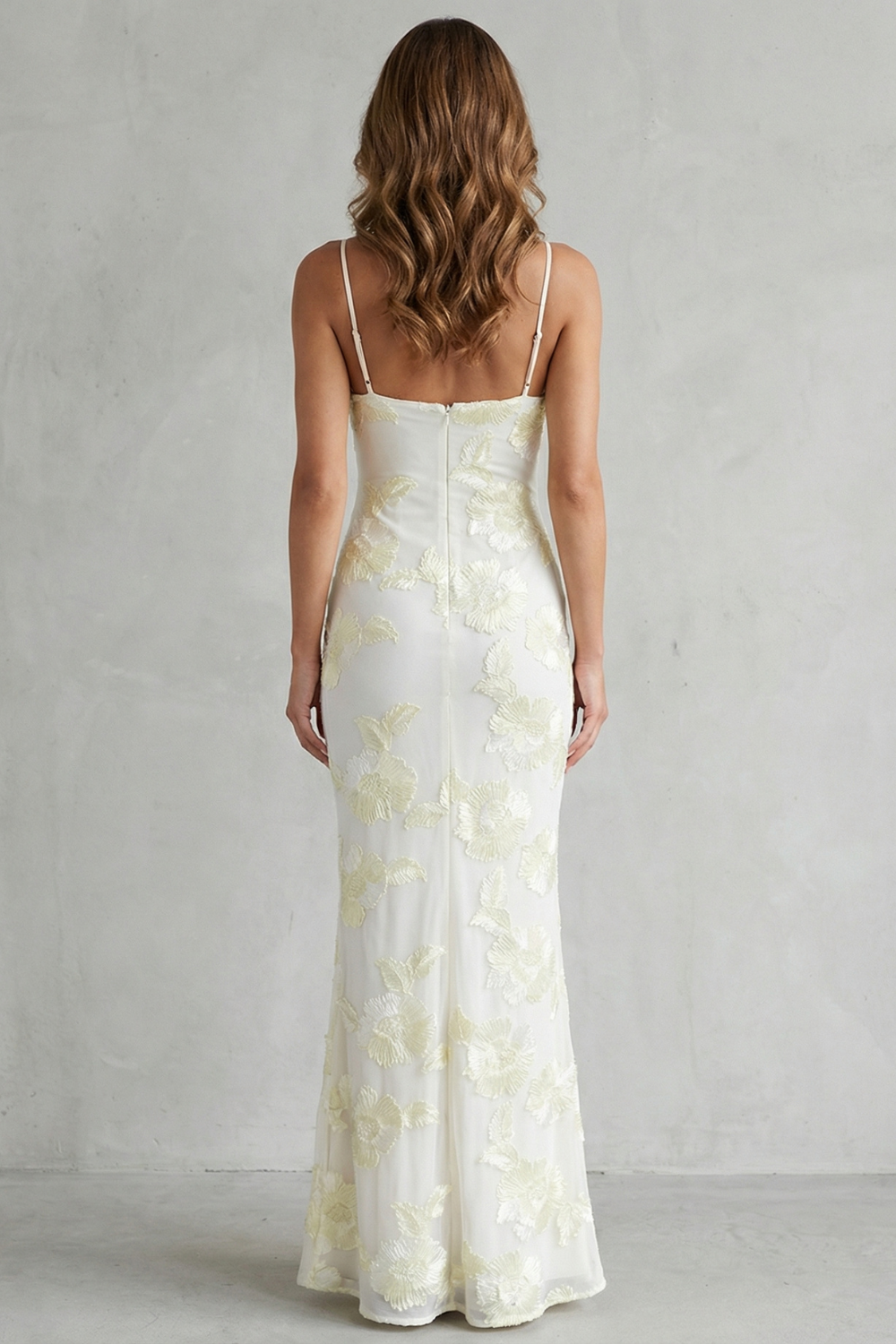 Fiona – Radiant bloom – Women’s Floral Bodycon Maxi Dress