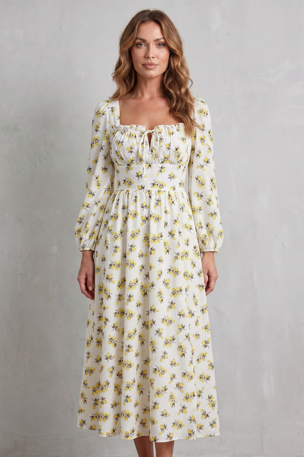 Limonetta – Sweet fruit print romance – Maxi dress
