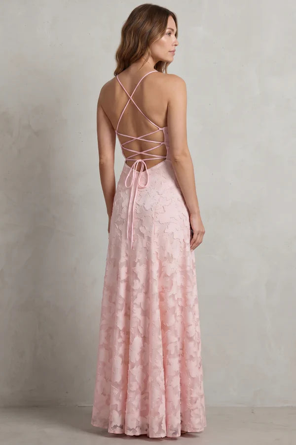 Florielle – Romantic floral silhouette – Sleeveless maxi dress