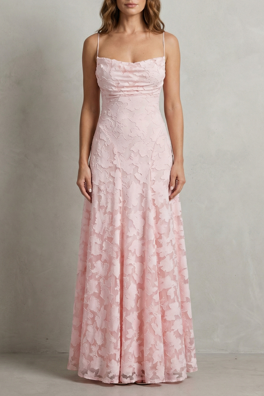 Florielle – Romantic floral silhouette – Sleeveless maxi dress
