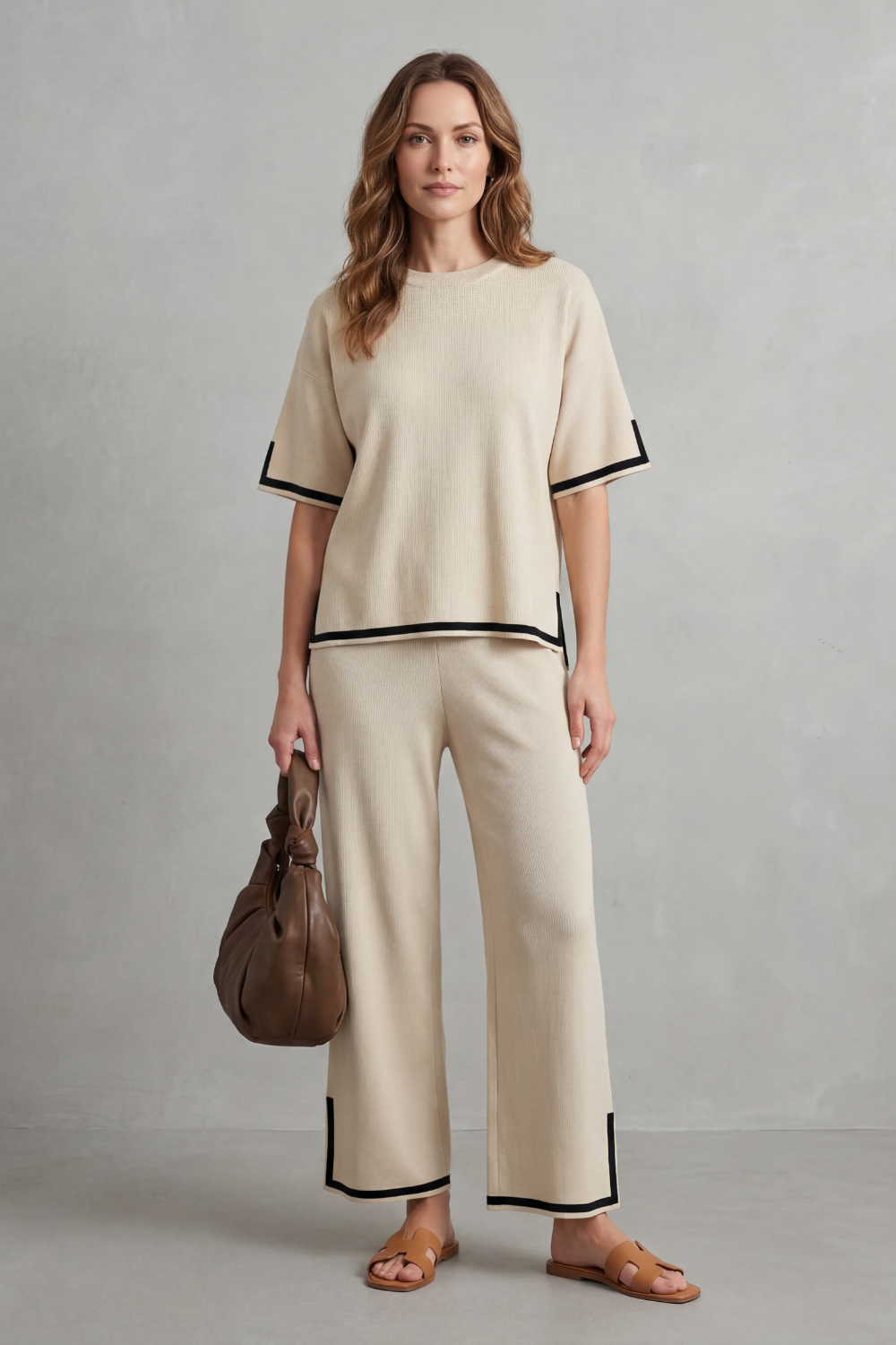 Jeah – Chic Contrast Trim – Lounge Set