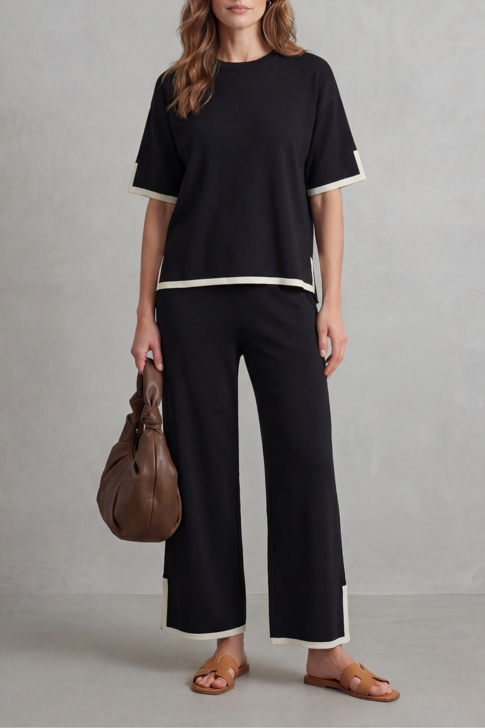 Jeah – Chic Contrast Trim – Lounge Set