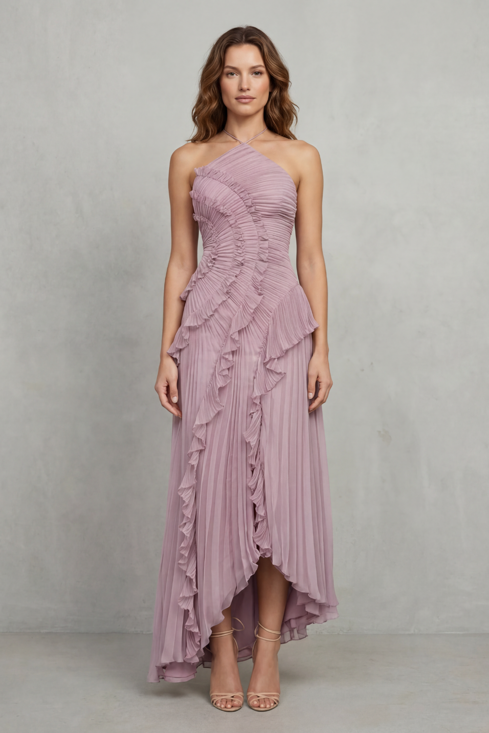 lipsy one shoulder pleated asymmetric midi dress lipsy one shoulder pleated asymmetric midi dress Modern Day Glam One Shoulder Asymmetrical Maxi Dress in Golden Ochre