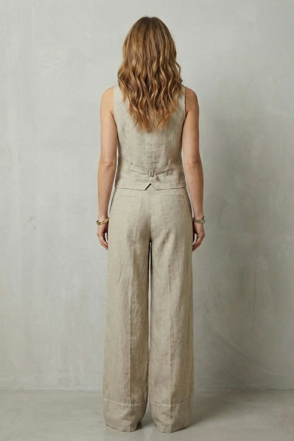 Linéaura – Relaxed tailored elegance – Vest and trouser set