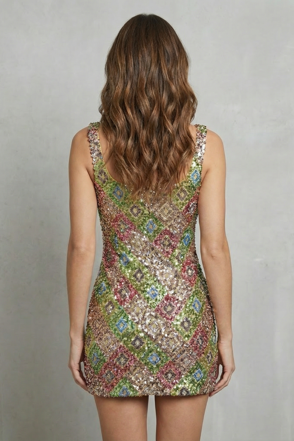 Lumirelle – Crystal shimmer elegance – Mini dress