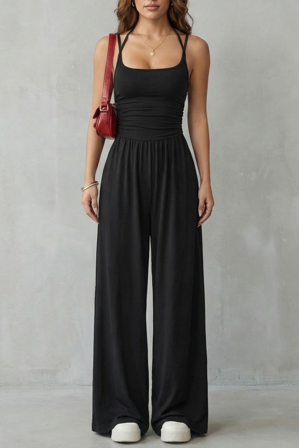 Lunarra – Double strap fit – Wide-leg jumpsuit