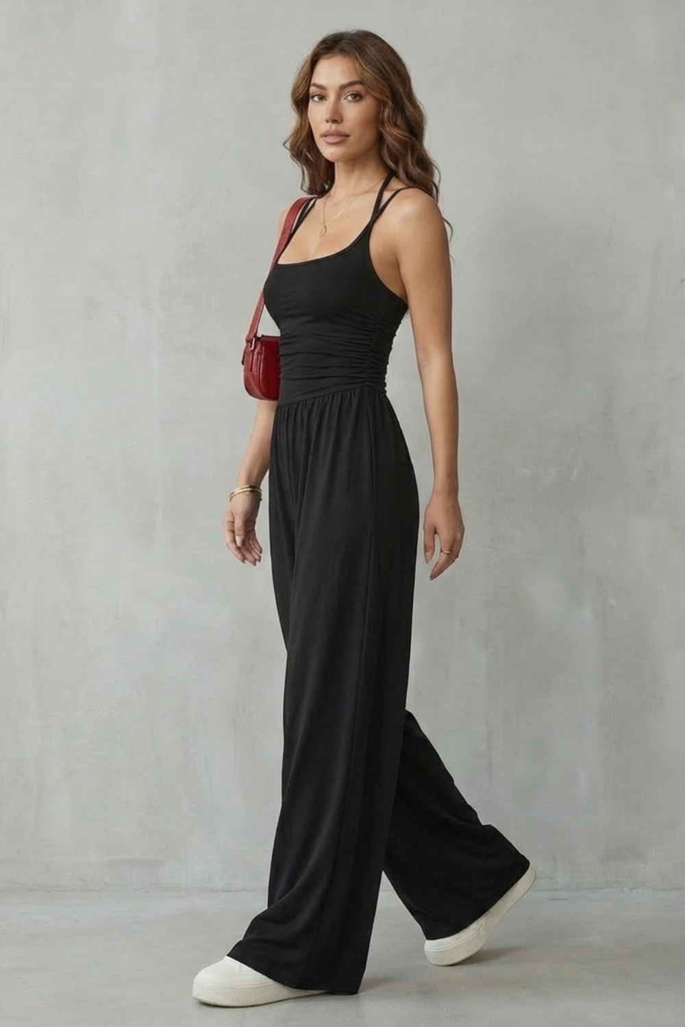 Lunarra – Double strap fit – Wide-leg jumpsuit