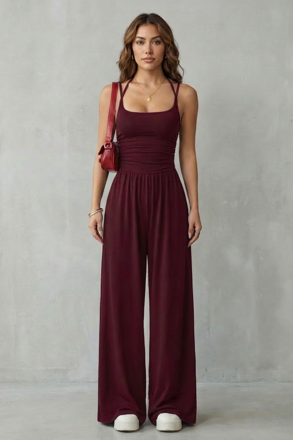 Lunarra – Double strap fit – Wide-leg jumpsuit