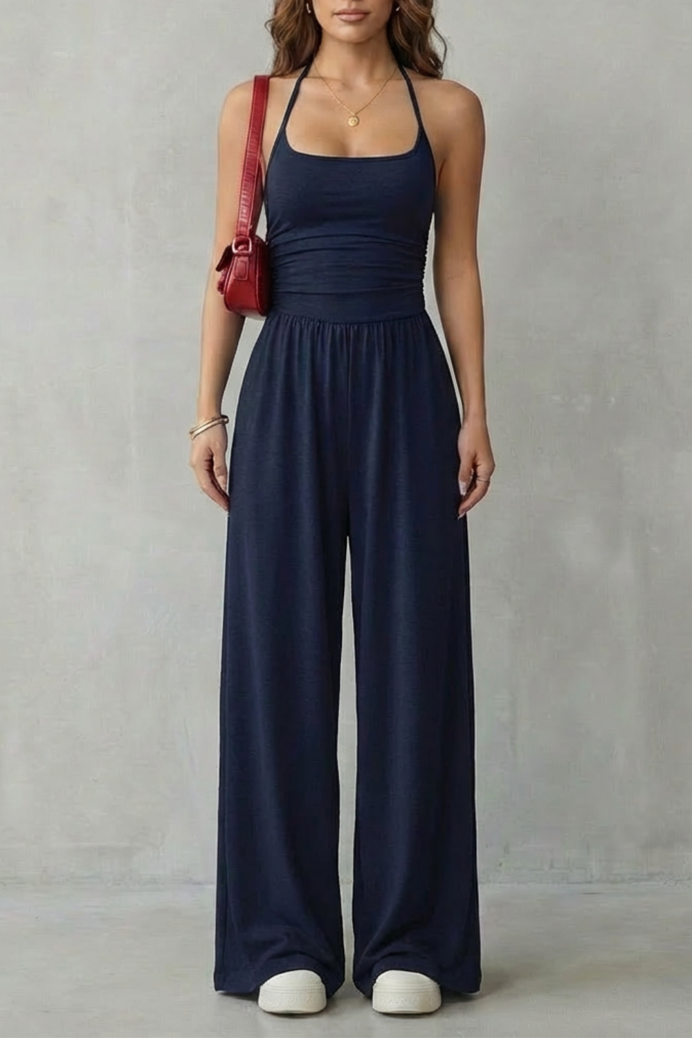 Lunarra – Double strap fit – Wide-leg jumpsuit