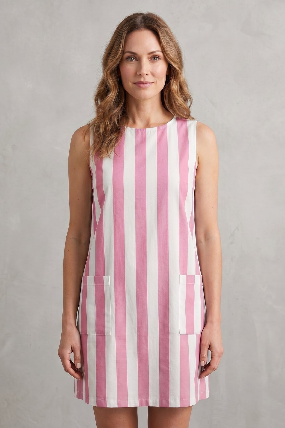 Marivelle – Monochrome striped charm – Mini dress