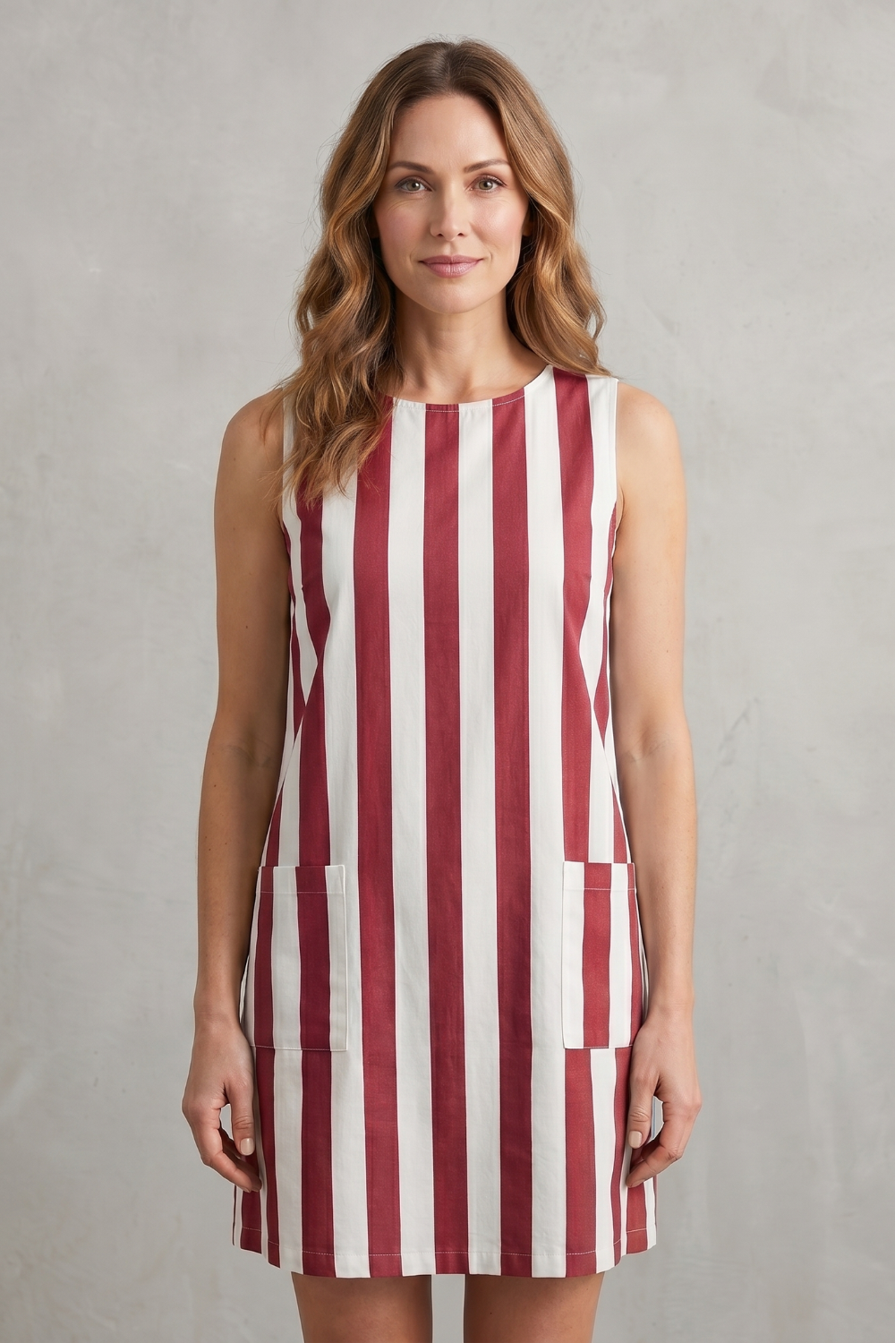 Marivelle – Monochrome striped charm – Mini dress