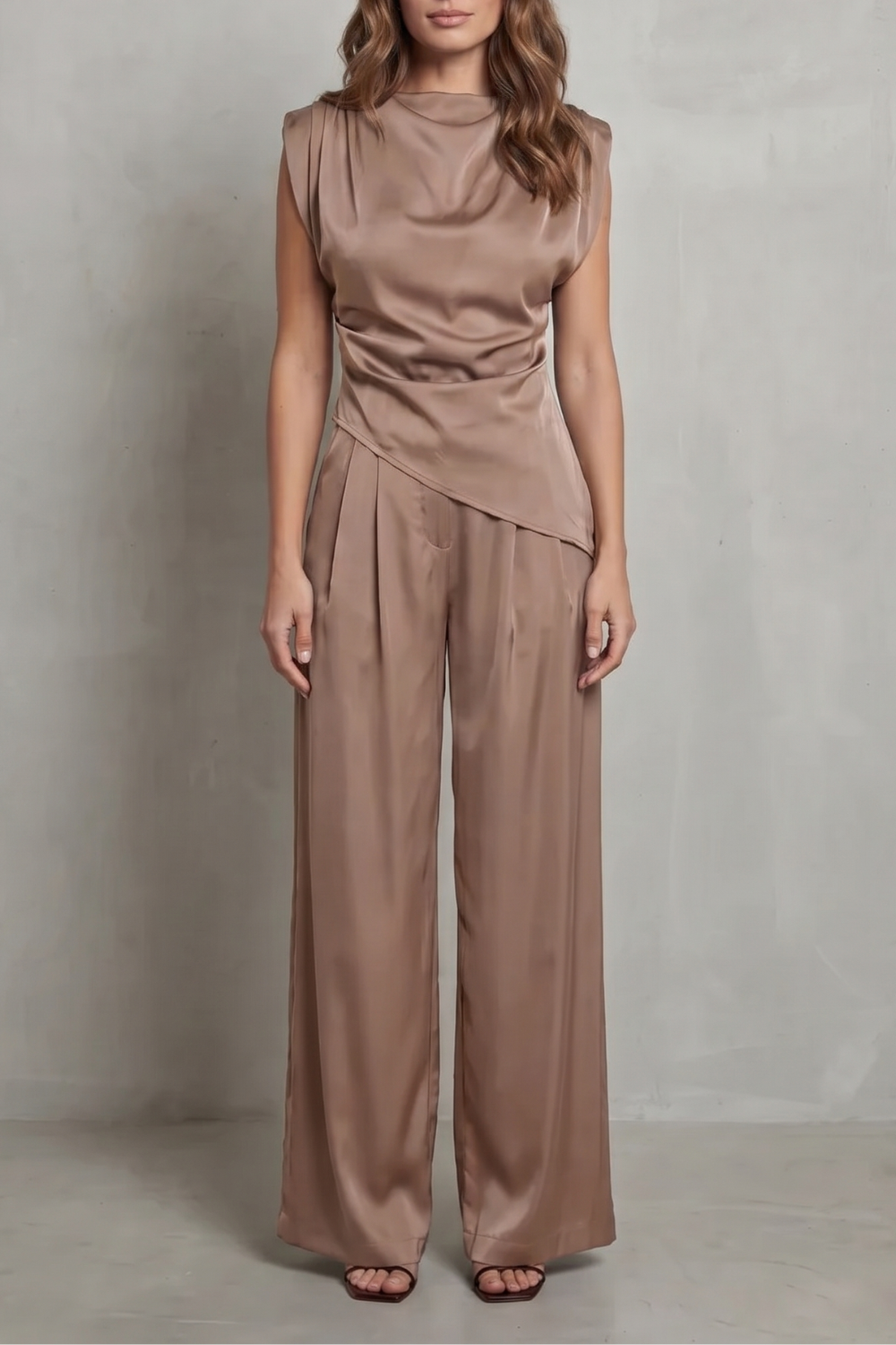 Selora – Draped waist detail – Casual elegance set