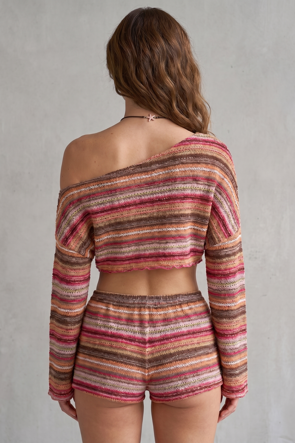 Sorélia – Bohemian stripe allure – Shorts set