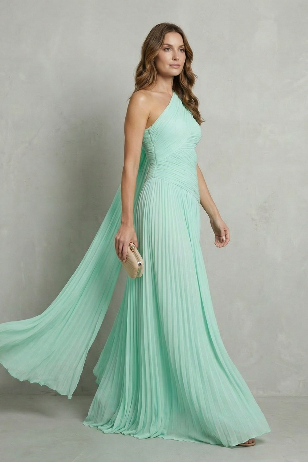 Sylvarine – Ethereal chiffon drape – Maxi dress