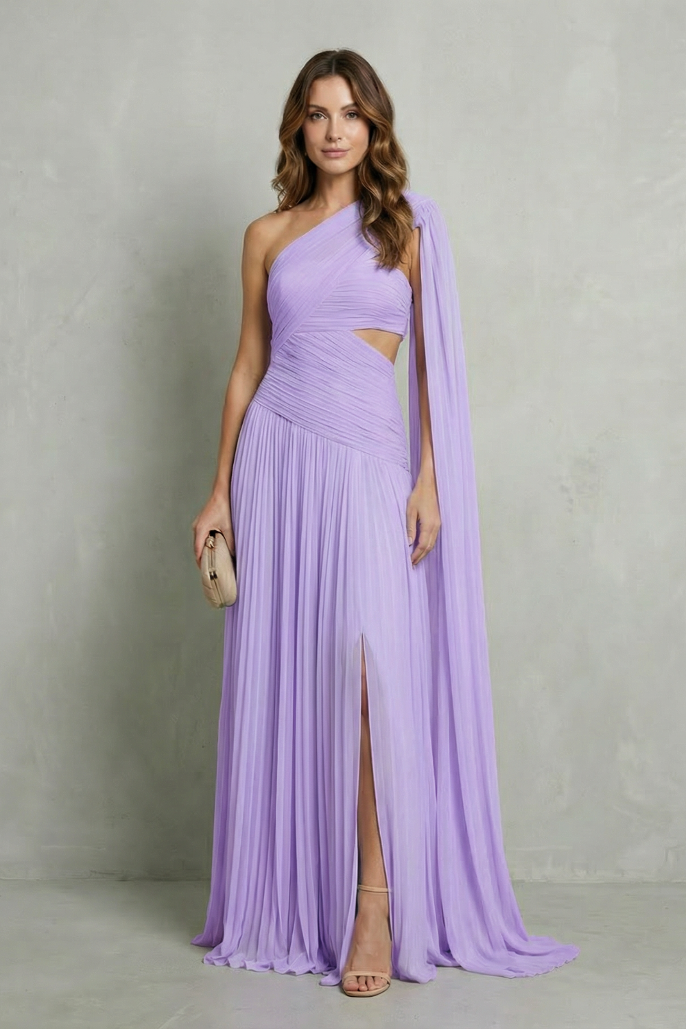 Sylvarine – Ethereal chiffon drape – Maxi dress