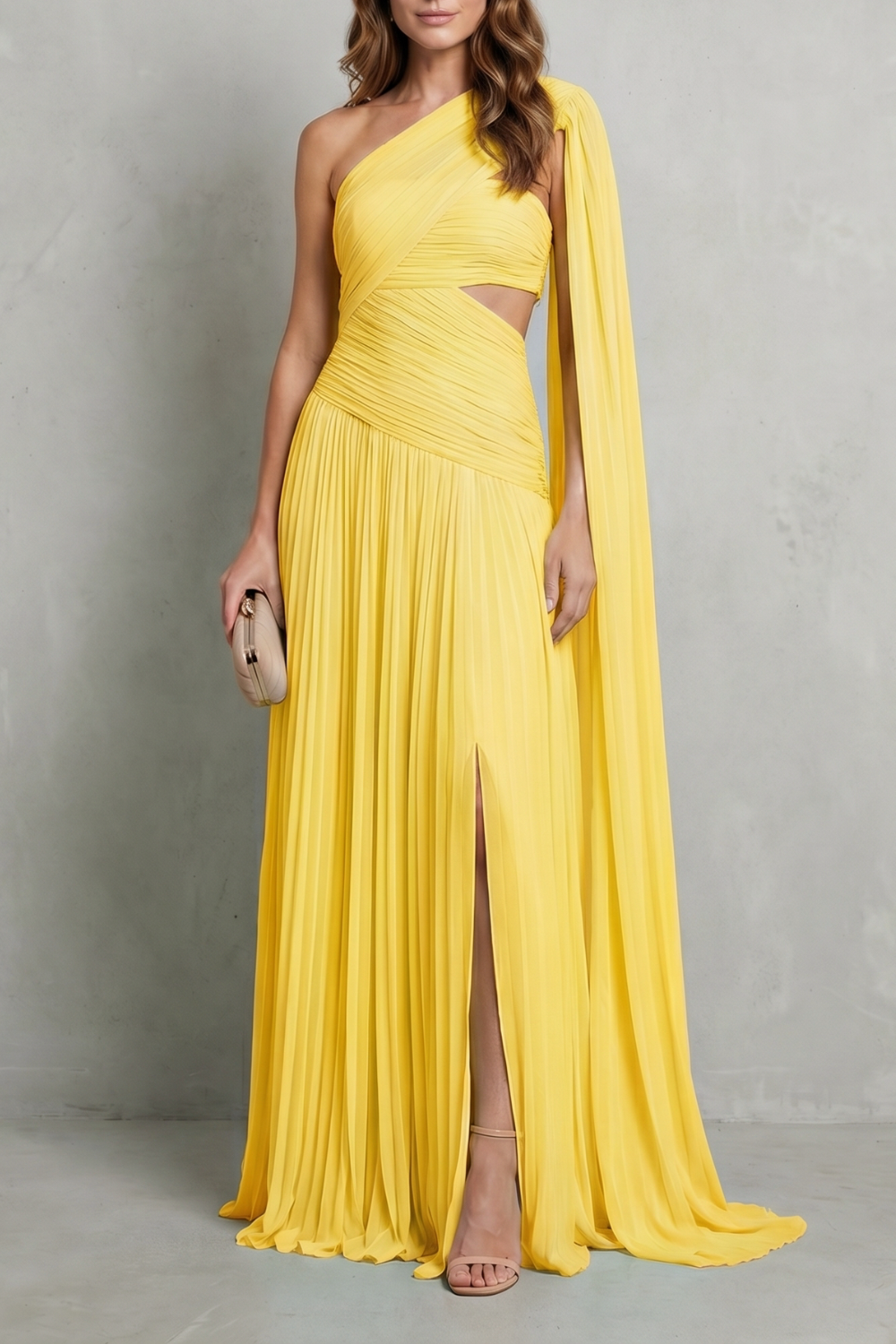 Sylvarine – Ethereal chiffon drape – Maxi dress