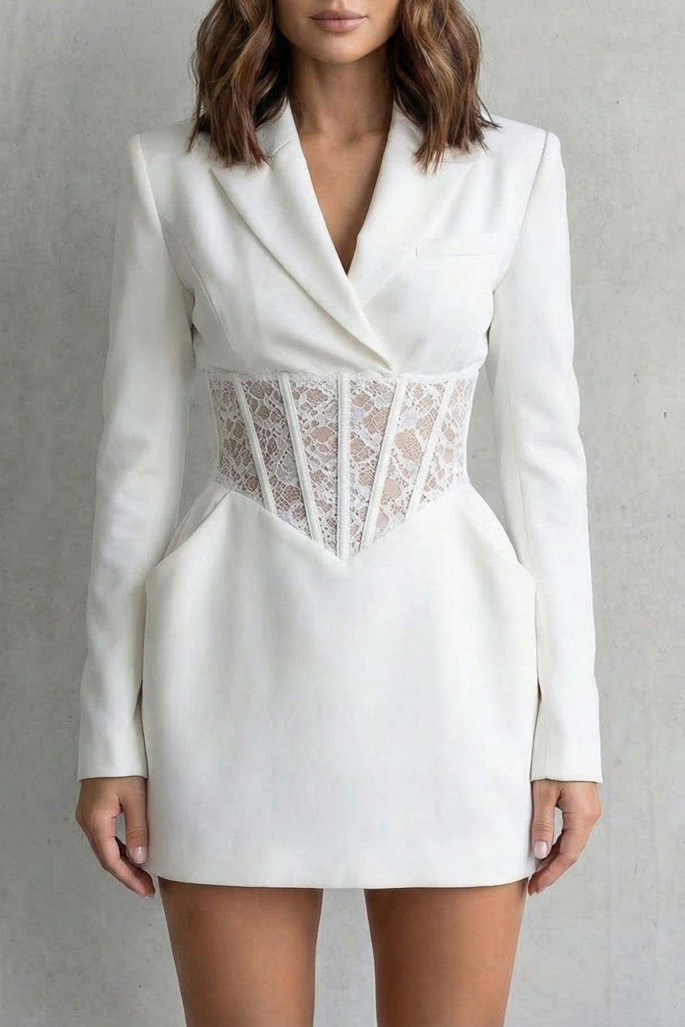 Valerisse – Lace corset silhouette – Blazer dress