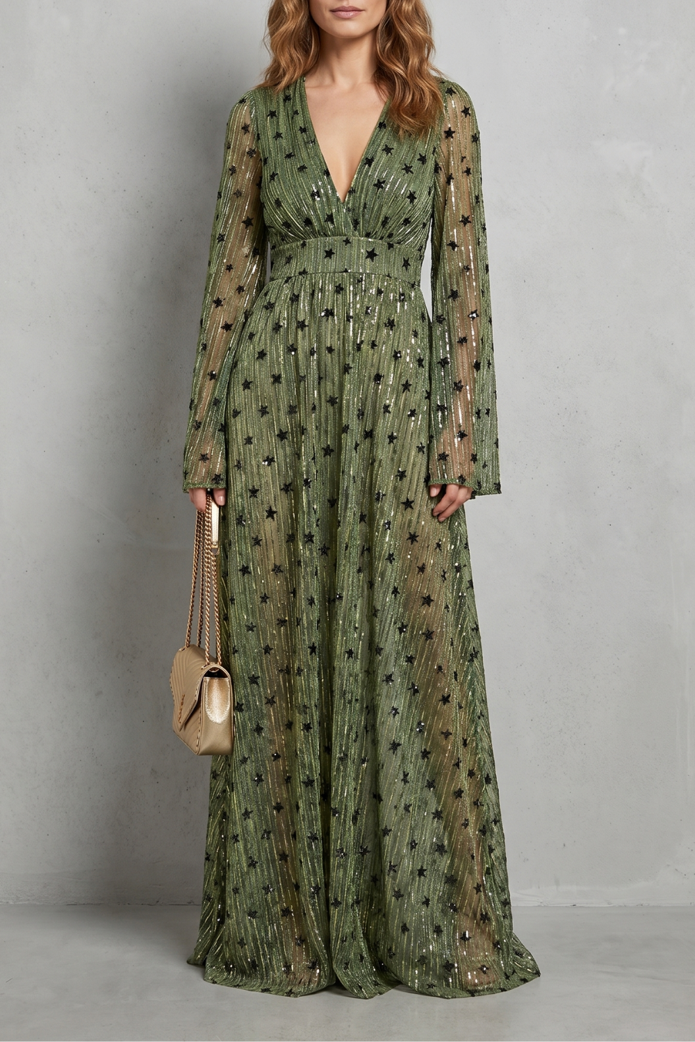 Valessia – Shimmering bohemian elegance – Maxi dress