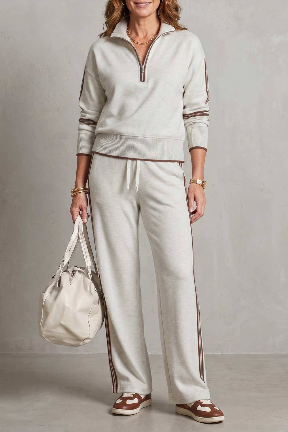 Vallora – Sporty contrast trim – Lounge set