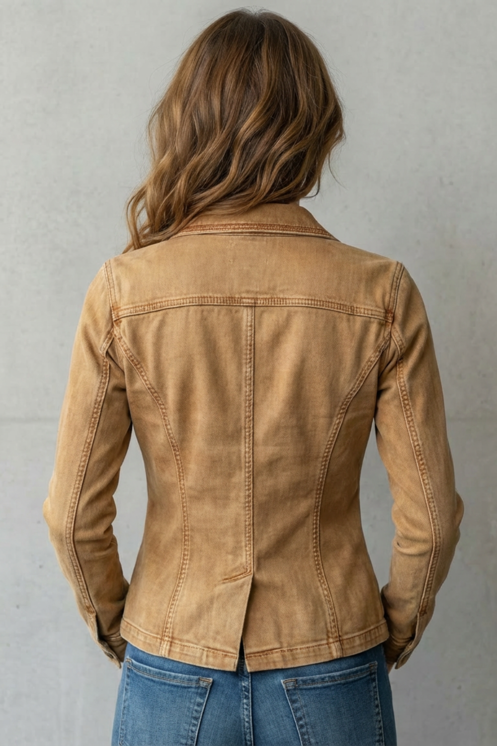 Valmira – Sculpted silhouette – Denim blazer