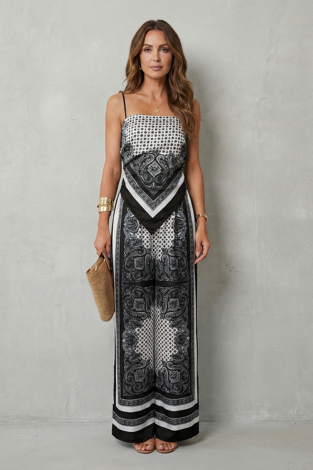 Zafloria – Ornate printed flow – Two piece set