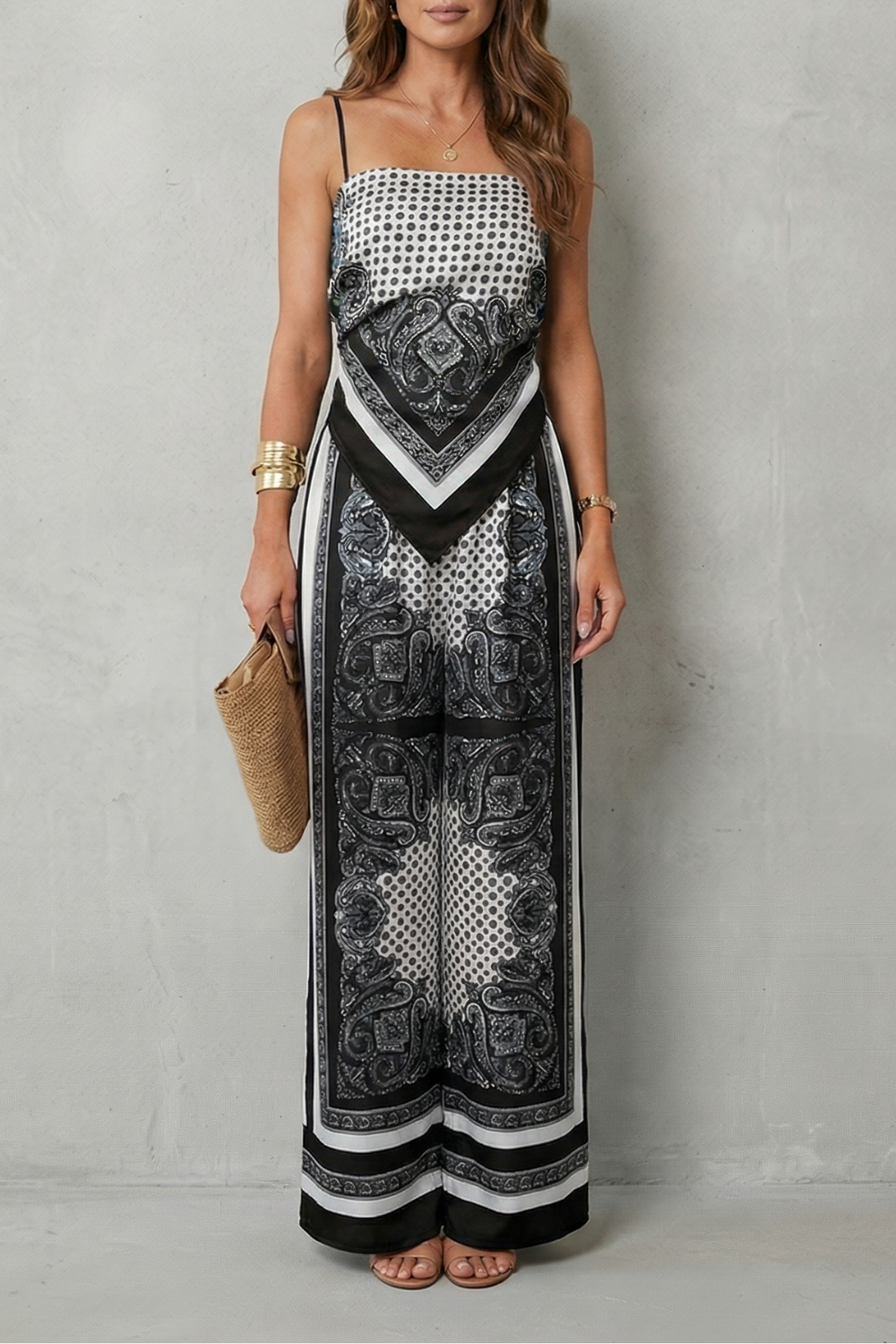 Zafloria – Ornate printed flow – Two piece set